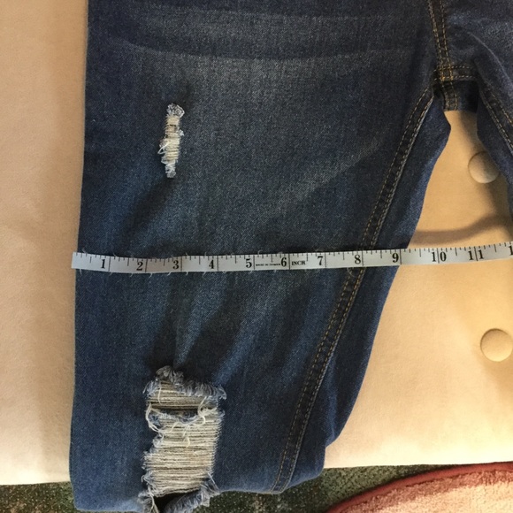 Distressed Denim Overalls - Picture 5 of 5